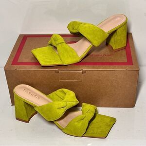 TORGEIS Flamingo Knotted Block Heel Sandals